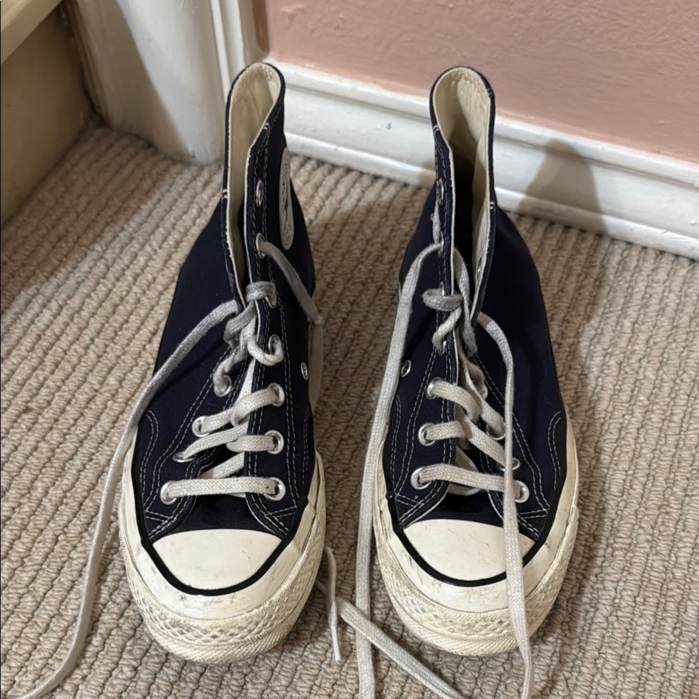 Stylish Converse Navy High-Top Sneakers